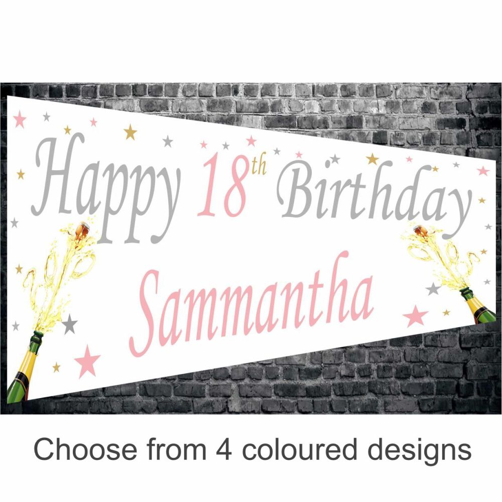 Adult Any Age Personalised Banner   - WB1